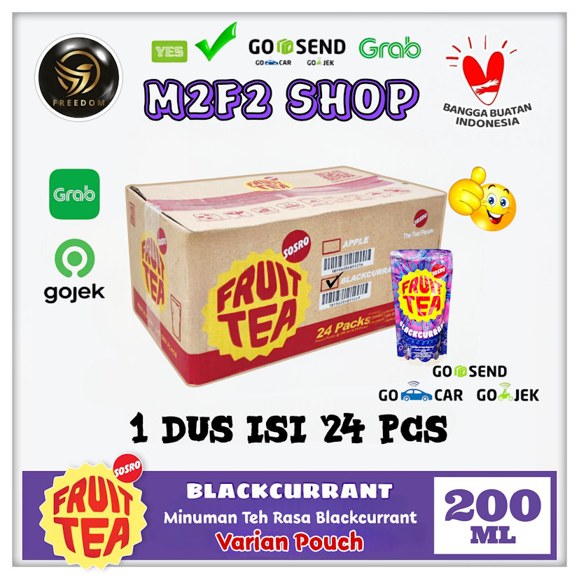 

Fruit Tea Pouch Blackcurrant - 200 ml Kemasan Karton (Khusus Bluebird/Gosend/Grab)