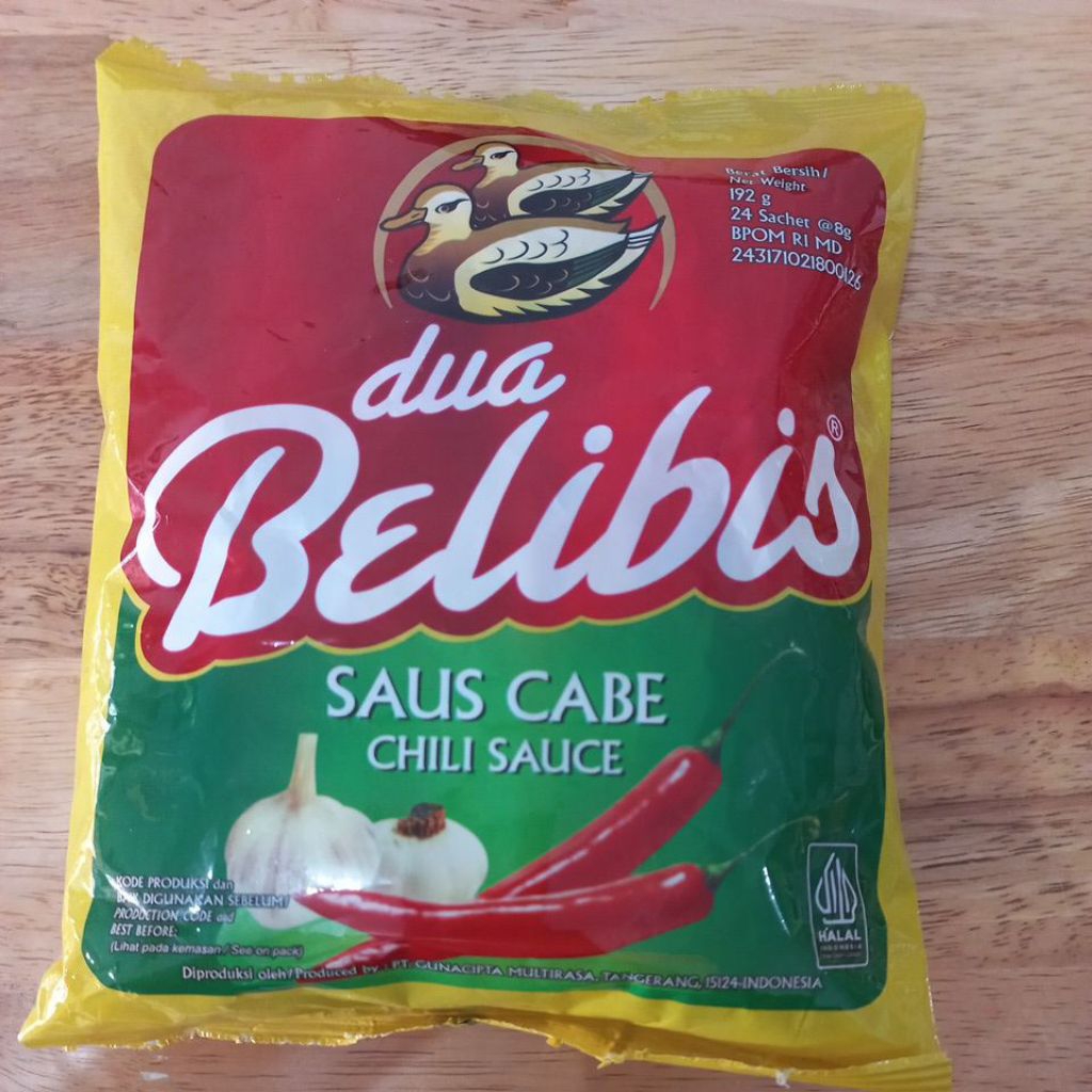 

Dua Belibis Saus Cabe 24 Sachet 8 g