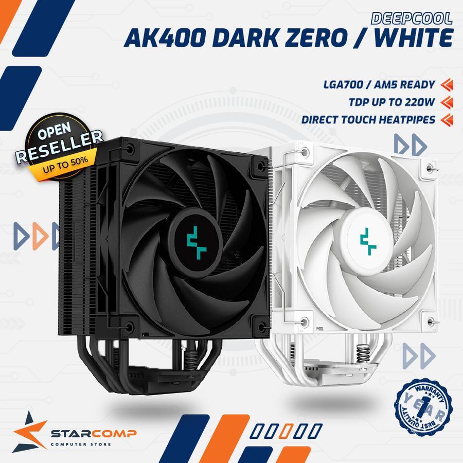 DEEPCOOL AK400 Zero Dark / White CPU COOLER Heatsink AK 400