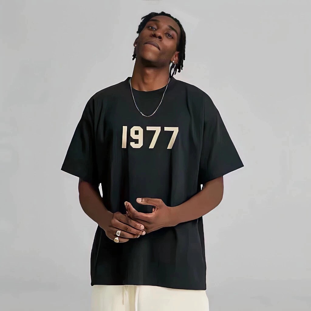 FOG Essentials 3D Font | T-shirt Essentials | Kaos Pria Terbaru | Essentials | Fear Of God Essential