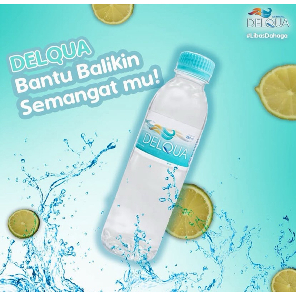 

Air minum dalam kemasan botol 330 ml “Delqua” isi 24 botol