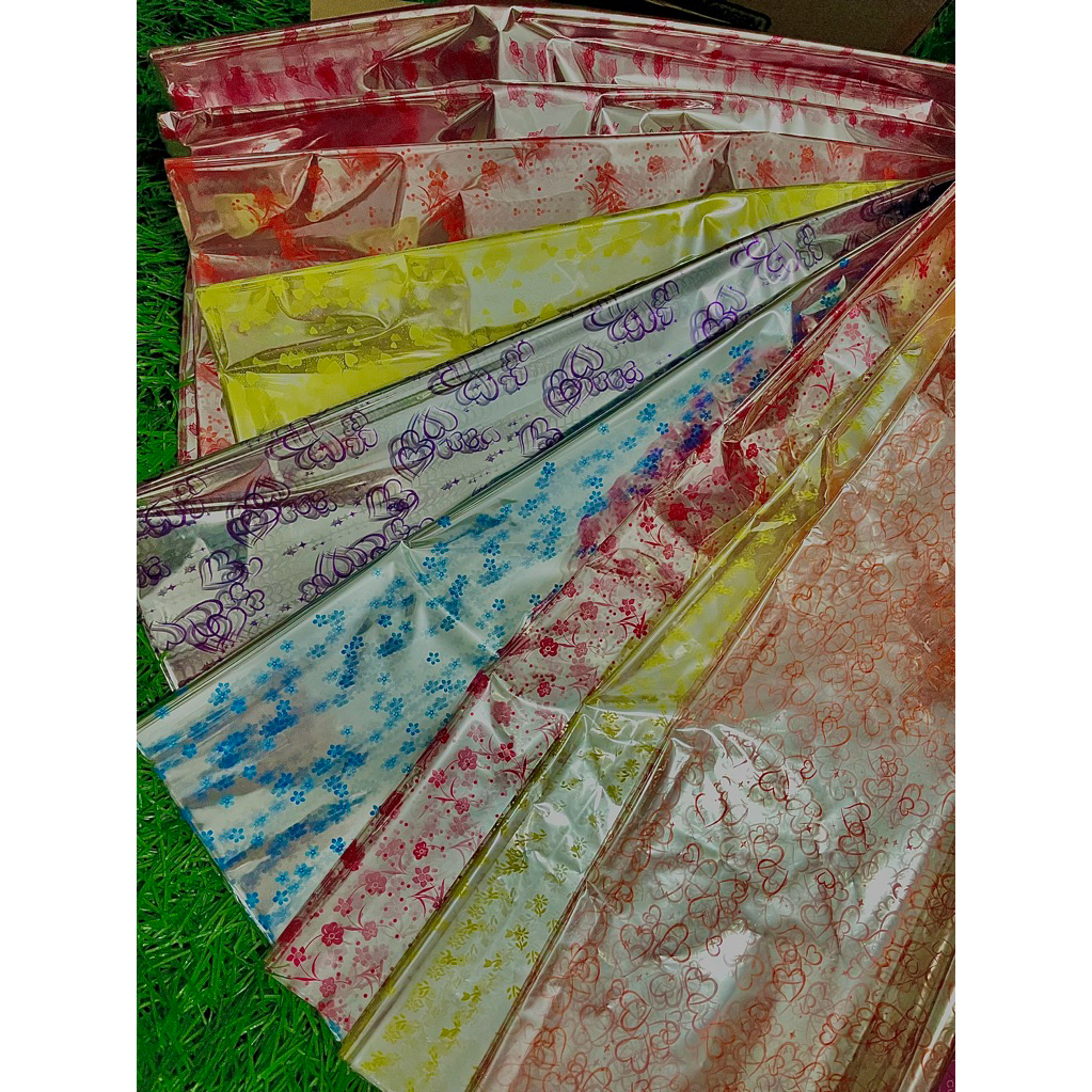 

(1 pak 10 lembar) Plastik kado kaca bening jumbo 70 cm x 80 cm / plastik parcel parsel