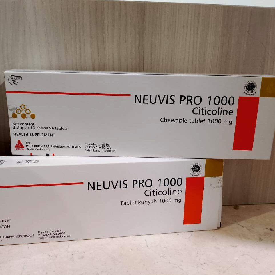 Neuvis pro  citicoline 1000 strip 10 tablet ( vitamin saraf mata & otak )