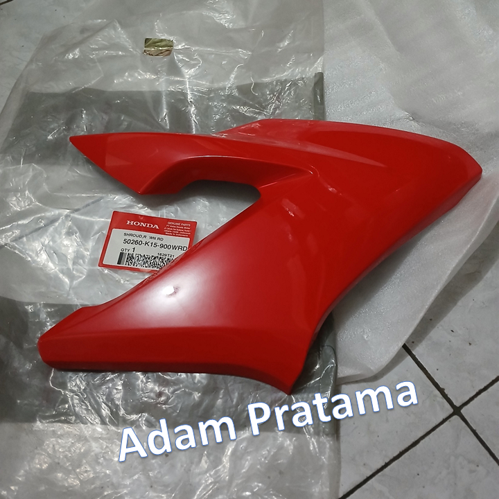 Cover Tangki CB 150 R Old Kanan Merah 50260-K15-900WRD Sayap Tangki Honda CB 150 Shroud CB 150 Cover