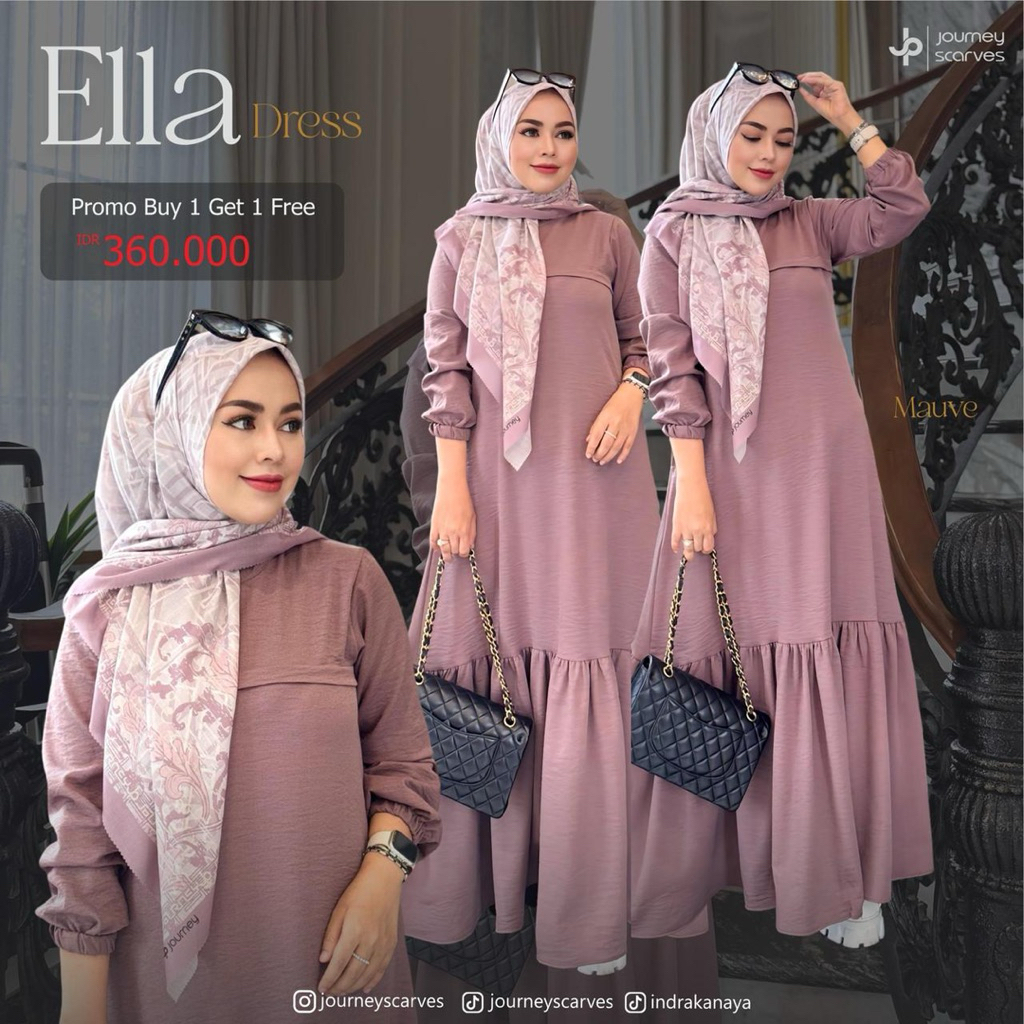 ELLA DRESS JOURNEY SCARVES BAHAN TWILL PREMIUM