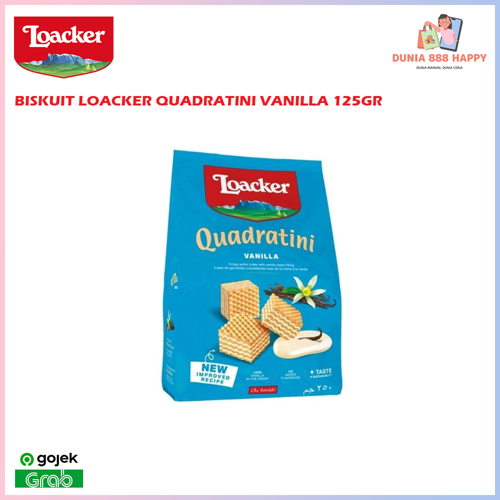 

Original LOACKER QUADRATINI 125GR - Cemilan Biskuit