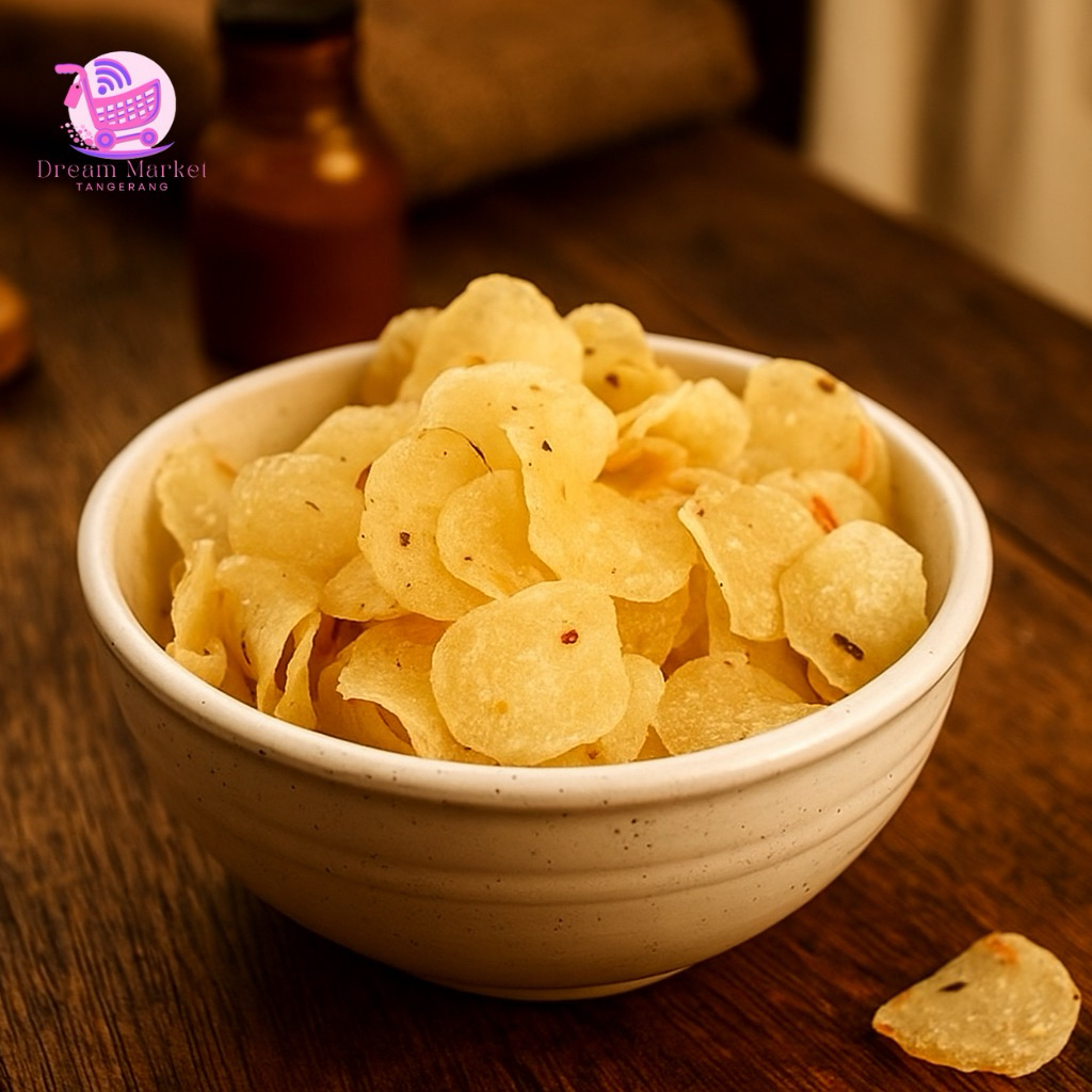 

Criping Singkong Palembang Pedas Mentah 100 gr
