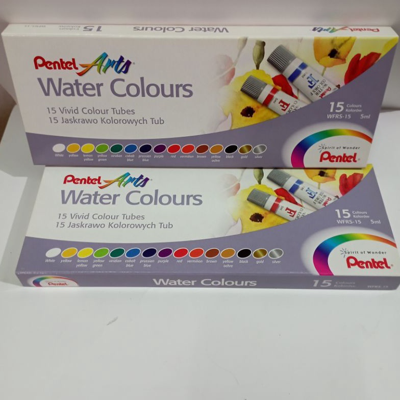 

KODE A84G CAT AIR PENTEL ARTS WATER COLOR WFRS 15 warna 5ml pcs