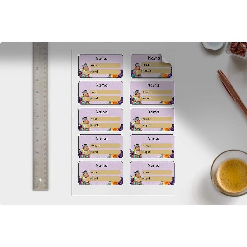 

Stiker S2L5 Custom Nama Buku Tulis Pelajaran