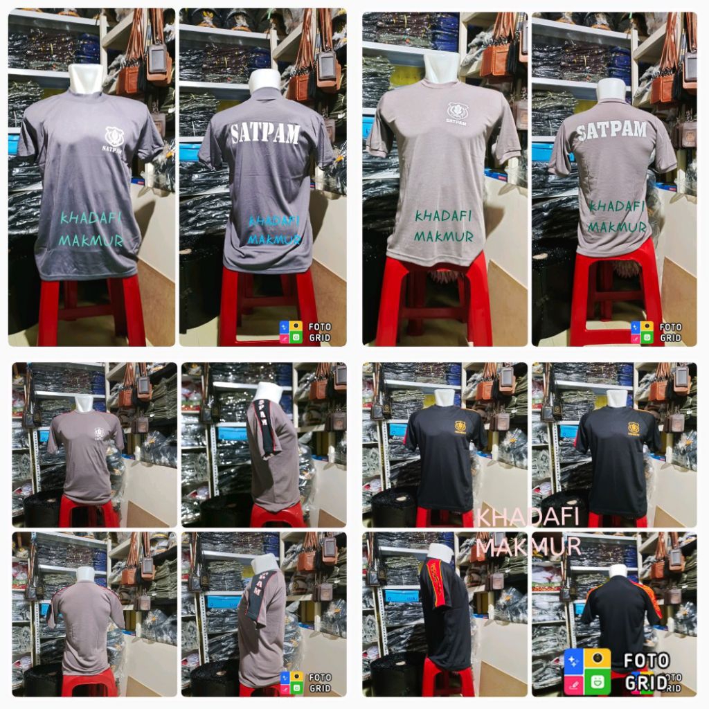 Kaos security , Satpam ( obral cuci gudang )