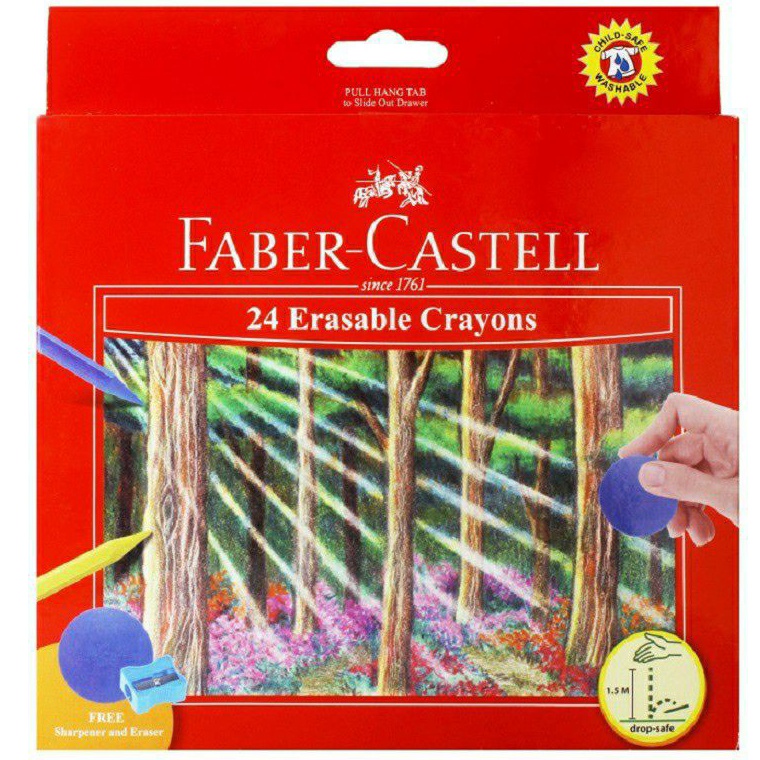 

KODE D8T Erasable Crayons 24 Warna Faber Castell Crayon Hapus