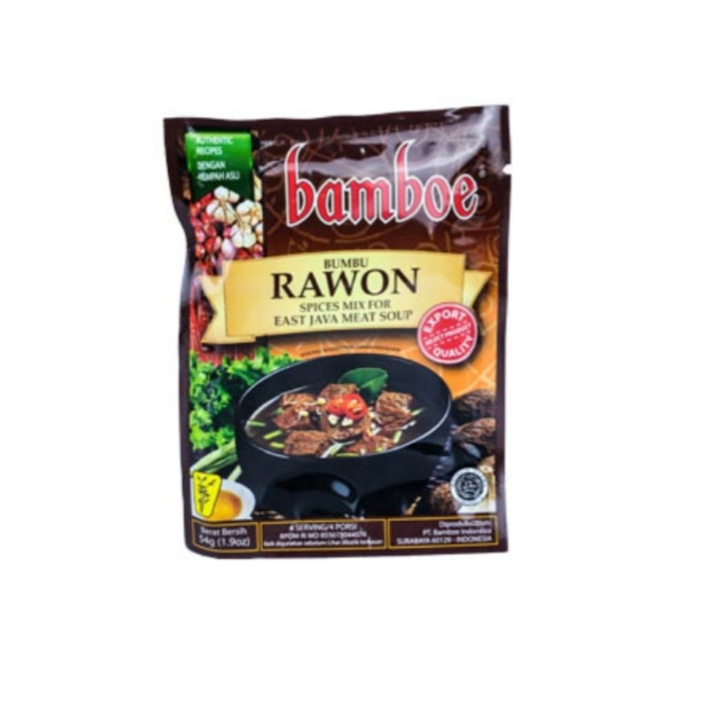 

bamboe bumbu instant (new)rawon pack 54 gram