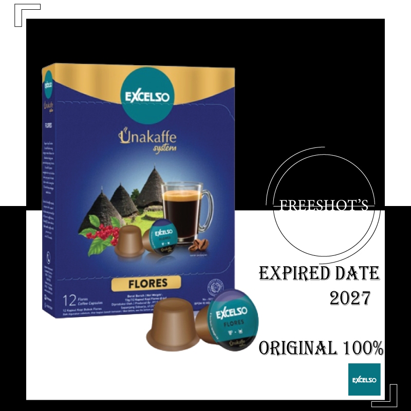 

Excelso Unakaffe Kopi Kapsul Flores (1 Box 12 Capsule)