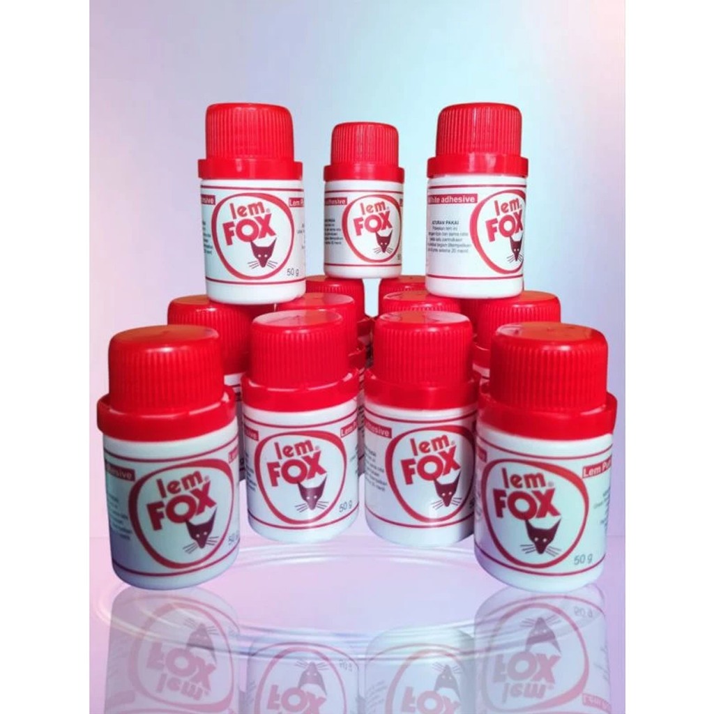 

Lem Fox Putih 50gr 12 Pcs (1 Lusin) / Lem Kertas / Sekolah / Kerajinan