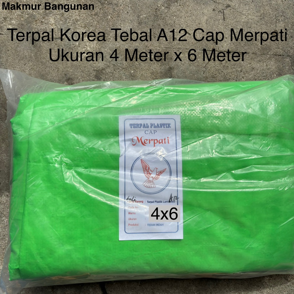 Terpal Cap Merpati Korea Tebal A12 4x6 Meter | Terpal Plastik | Terpal Serbaguna | Tahan Panas | Ant