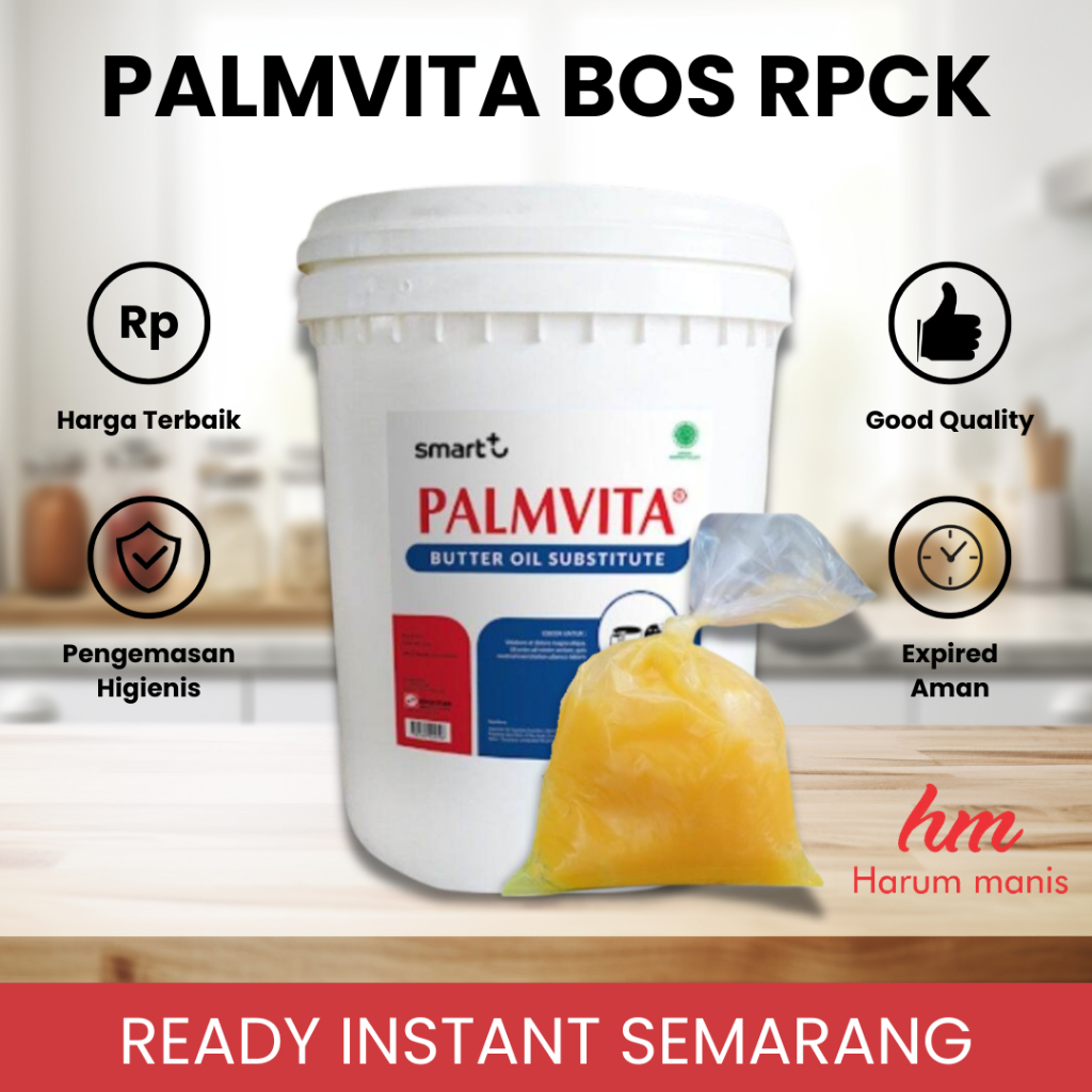 

Palmvita BOS / RumButter Oil Substitute Kemasan Repack 250g Instant Semarang