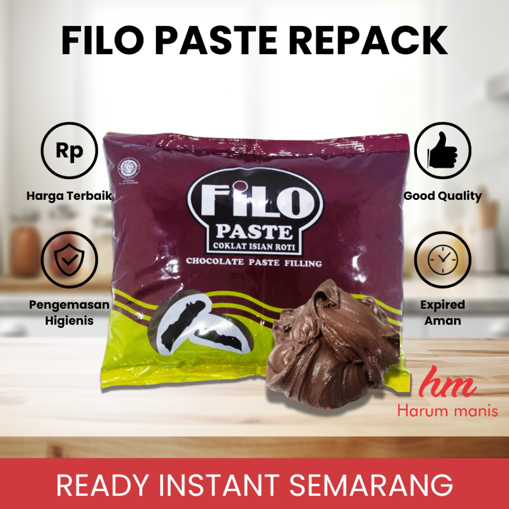 

Filo Chocolate / Coklat Pasta Filling Isian Pastry Repack Instant Semarang