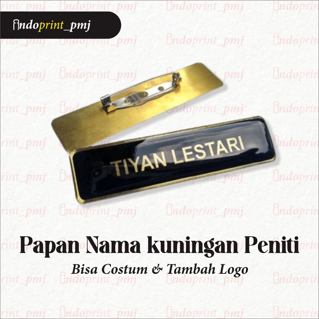 

PAPAN NAMA /NAME TAG / NAMA DADA MAGNET PENITI KUNINGAN RESIN - DOKTER PERAWAT BIDAN APOTEKER KARYAWAN PROSES CEPAT DAN BISA COD