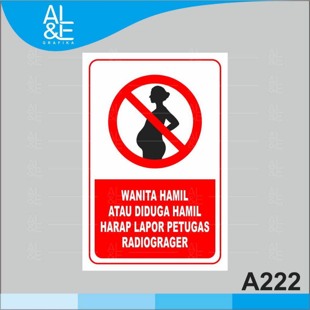 

A222 - Acrylic Sign, Stiker Akrilik Wanita Hamil Harap Melapor Ke Petugas , Tahan Air, Premium dan Murah