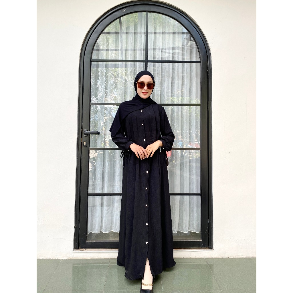 Gamis Crinkle Naura Dress All Size gamis elegan dan nyaman
