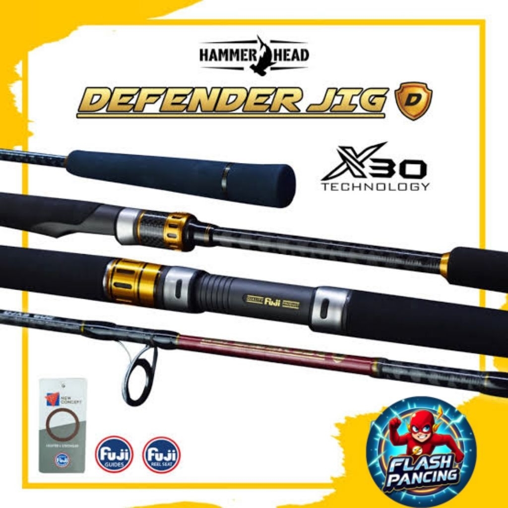 JORAN HAMMERHEAD DEFENDER JIG 602/180CM PE 1-3/2-4 SPIN JIGGING FULL FUJI