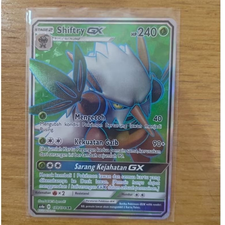 Kartu Shiftry GX SR Pokemon TCG Indonesia