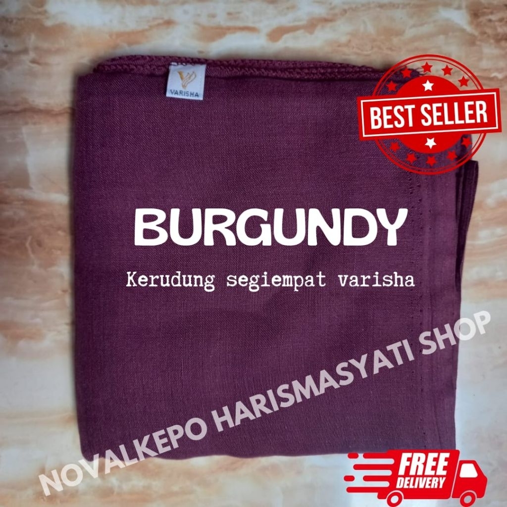 (Promo)Hijab kerudung Varisha ORI / segiempat paris jadul /GrosirTenabang