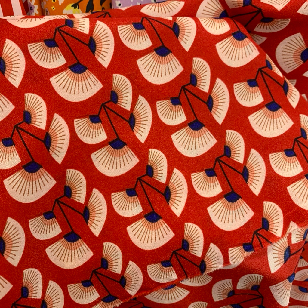 kain crepe motif - kain crepe diamond motif - kain crepe motif tabur kecil [CK01]