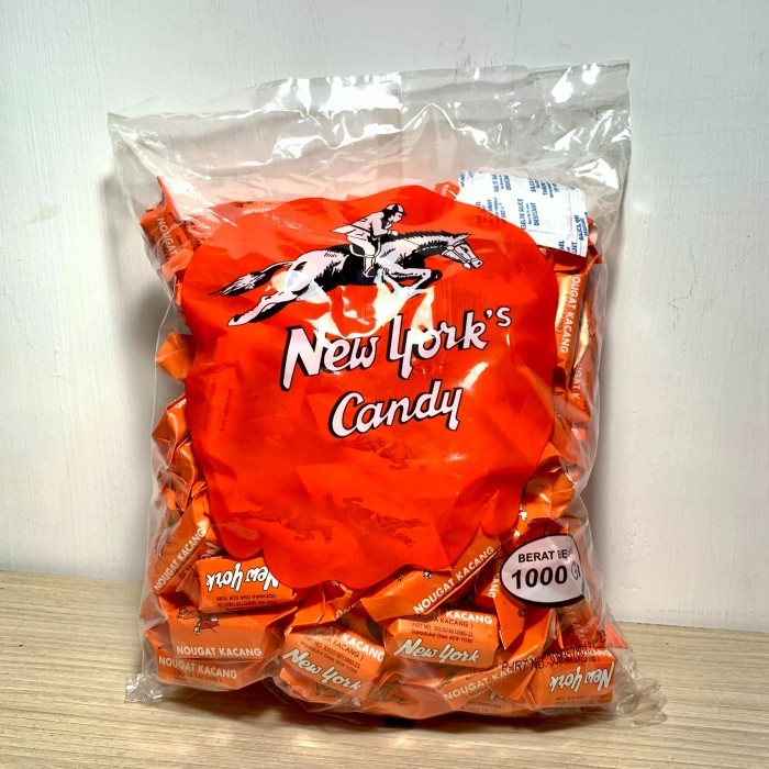 

PERMEN KACANG NEW YORK 1 KG / PERMEN NOUGAAT SUSU KACANG JADUL / PERMEN KUDA