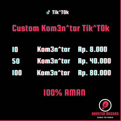 Jasa Komentar Tiktok: Request Komentar Sesuai Tema & Gaya Konten