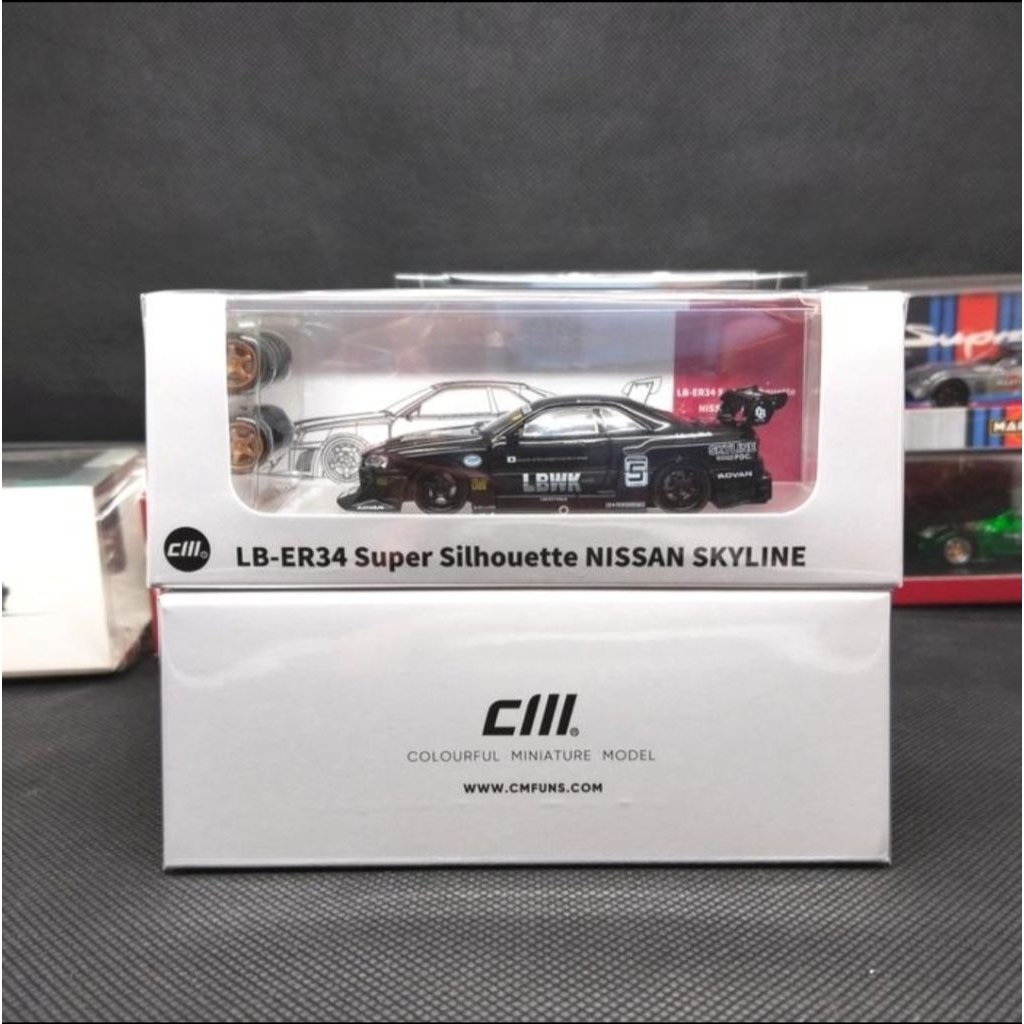 CM Model Nissan Skyline ER 34 LB Silhouette Black