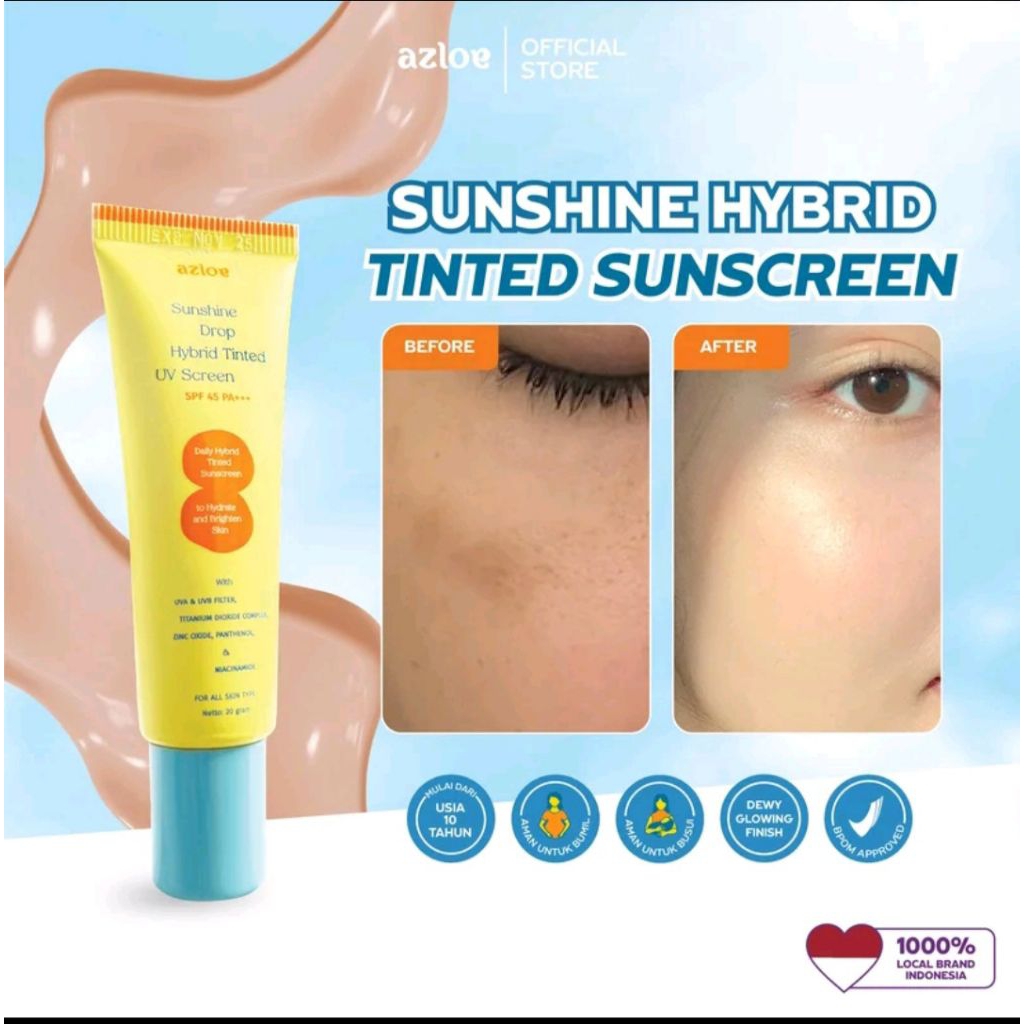 AZLOE Tinted Sunscreen hybrid