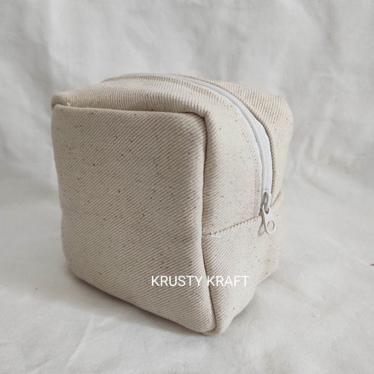 KODE C59V Krusty Kraft  Basic Pouch  Pouch Lucu  Pouch Makeup  Pouch Aesthetic  Pouch Kanvas Polos  