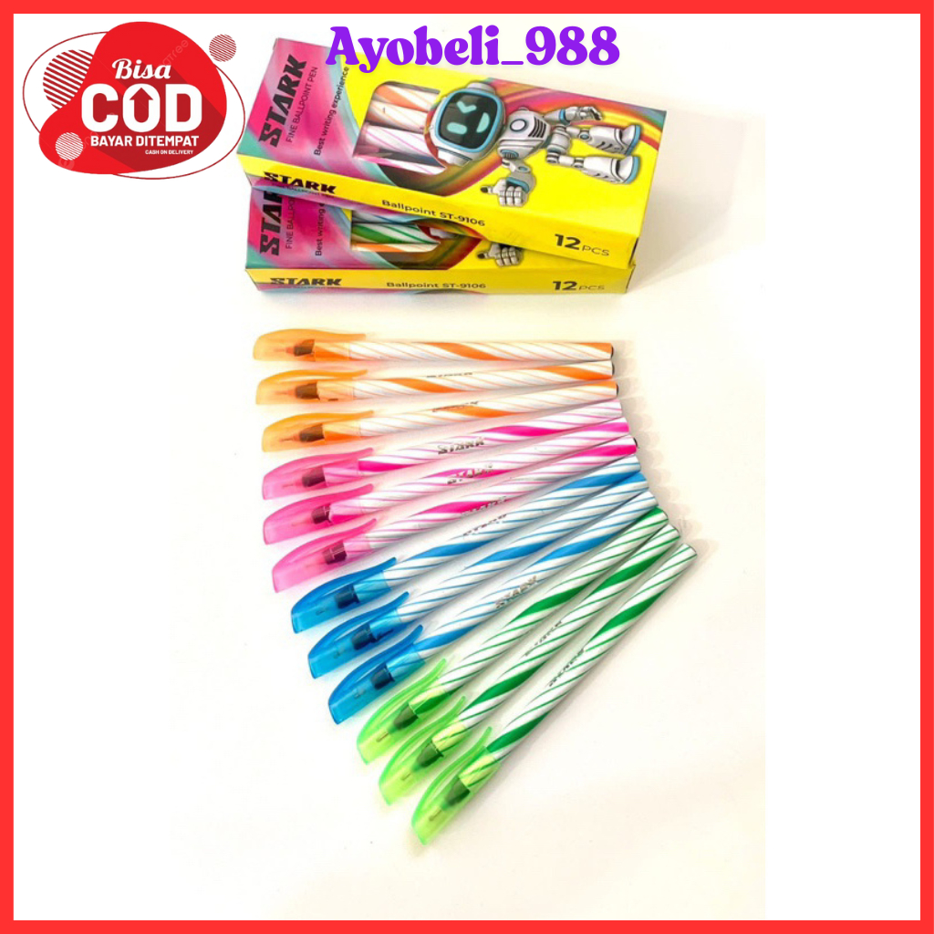 

【AYOBELI988】12 psc Pulpen STARK HARGA PALING MURAH