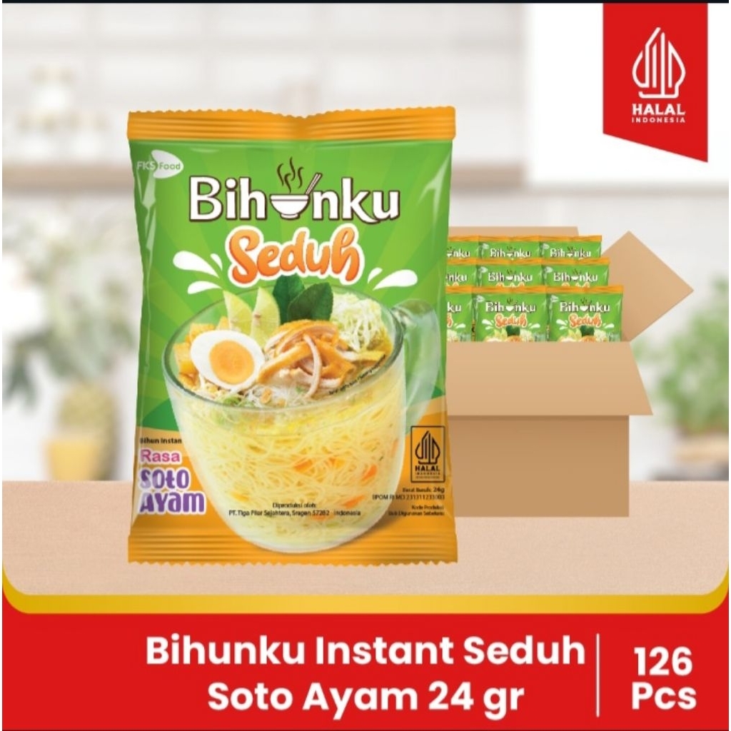 

hunku Instant - Seduh Soto - 1 Karton - 120 Pcs - 24gr