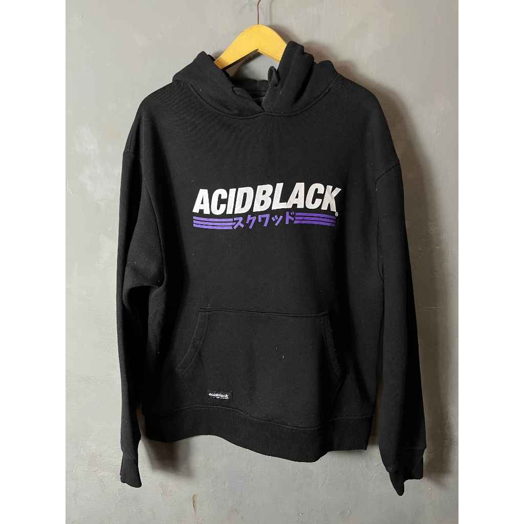 HOODIE ACID BLACK SECOND