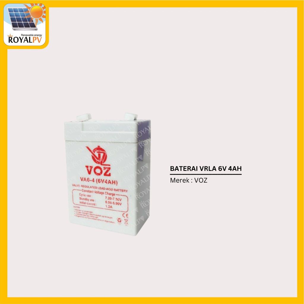 Baterai ups voz 6v 4ah, battery ups 6v 4ah