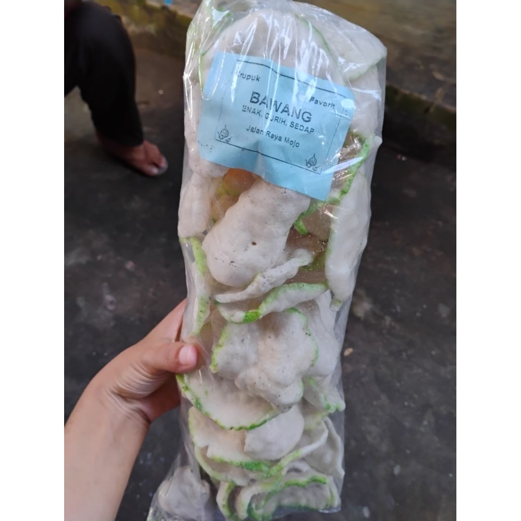 

kerupuk rasa bawang/ kerupuk tayamum/ kerupuk pasir
