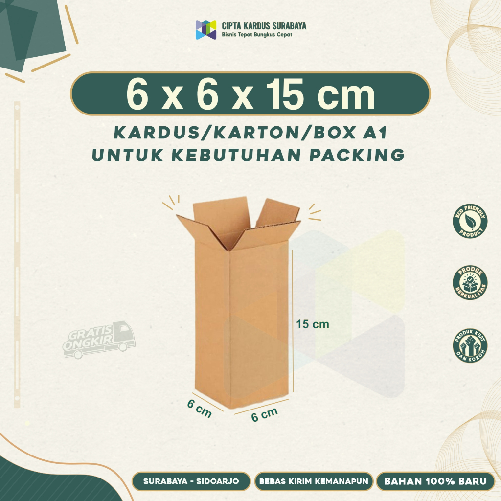 

Kardus Packing 6x6x15 | Box packing | Karton Packing