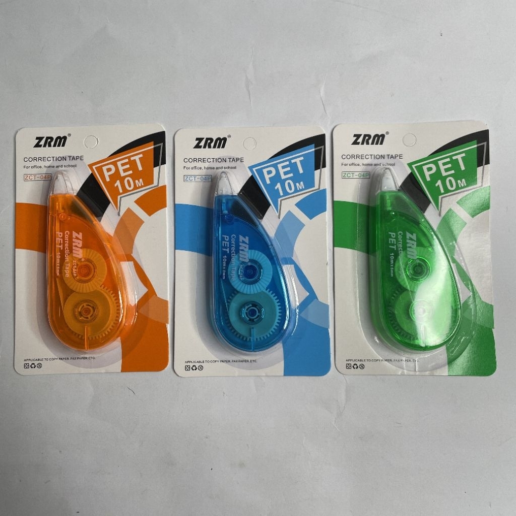 

Correction tape ZRM ZCT-04P tipe x tip x tape x pita kertas 10m