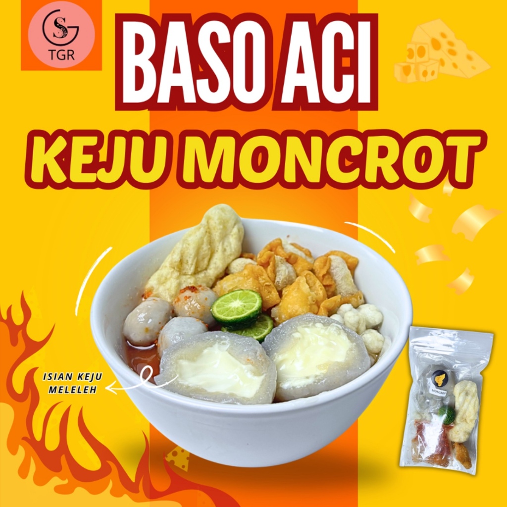 

1 BUNGKUS BASO ACI KEJU MONCROT TOPING KUAH KALDU SPICY MELT INSTAN FOOD
