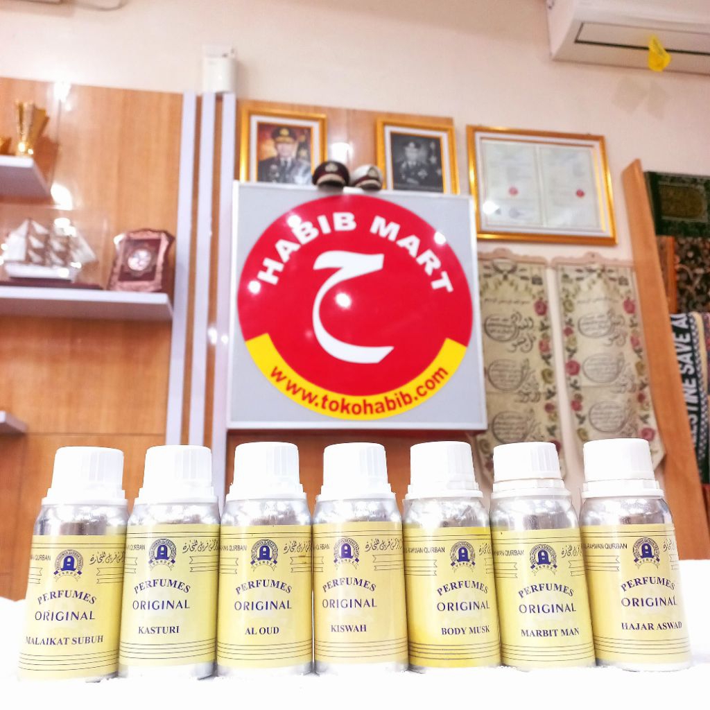 Parfum Original Arab Botol Aluminium 100ml – Kasturi, Oud, Kiswah, Hajar Aswad, dan Varian Lainnya