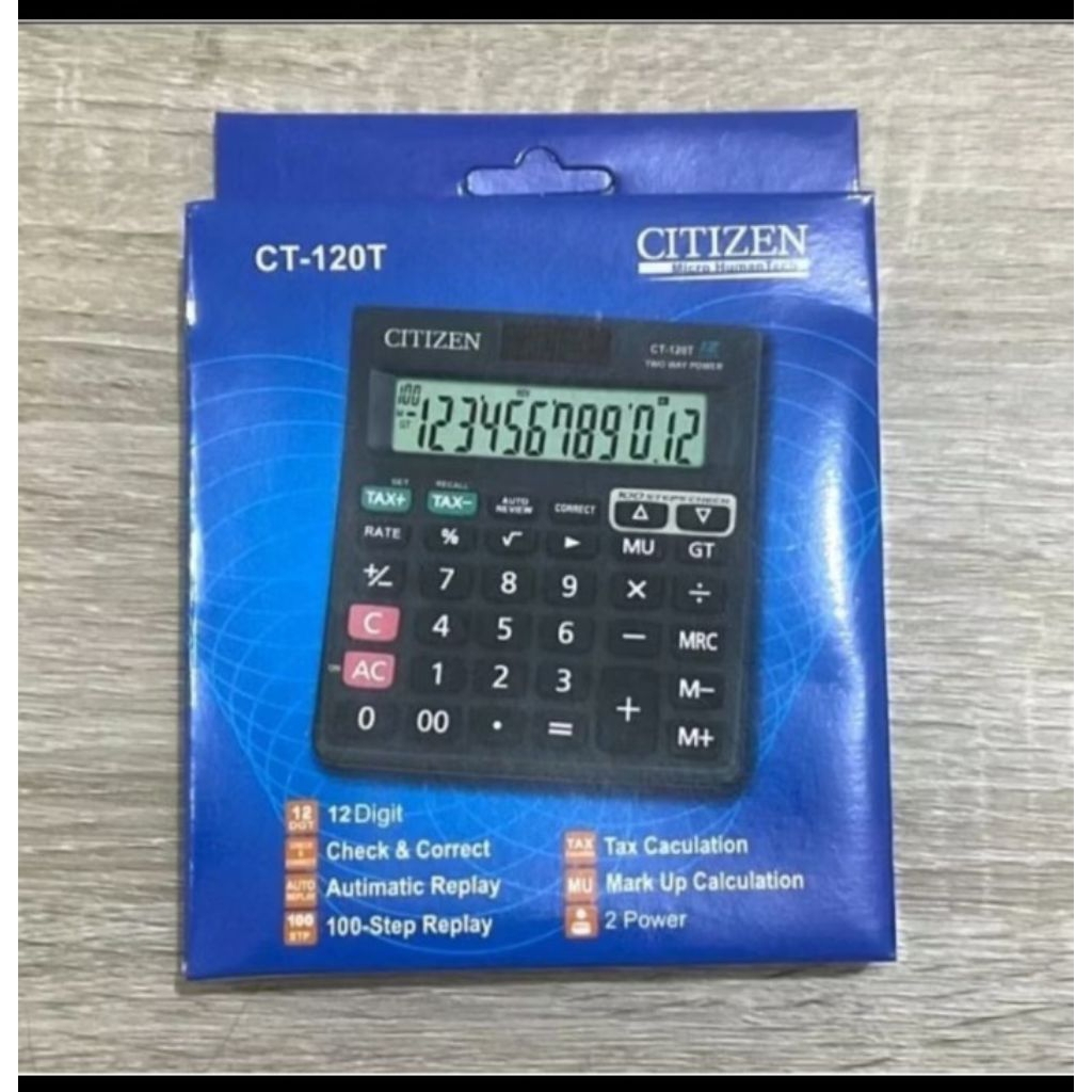 

Kalkulator Citizen CT 120T / kalkulator ct 120t merk citizen 12 digit check correct