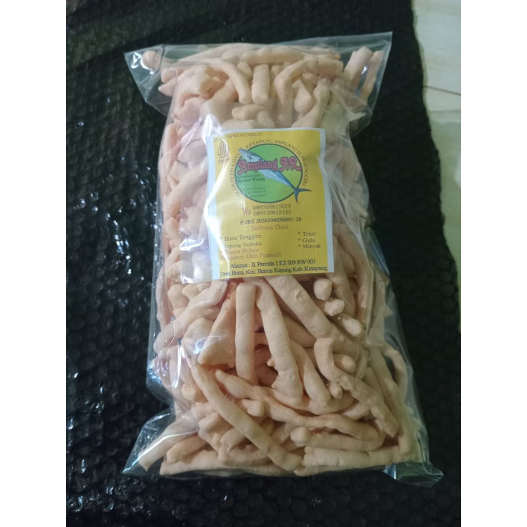 

Amplang STIK Daun Jeruk dan Ketumbar (Ikan Tenggiri)