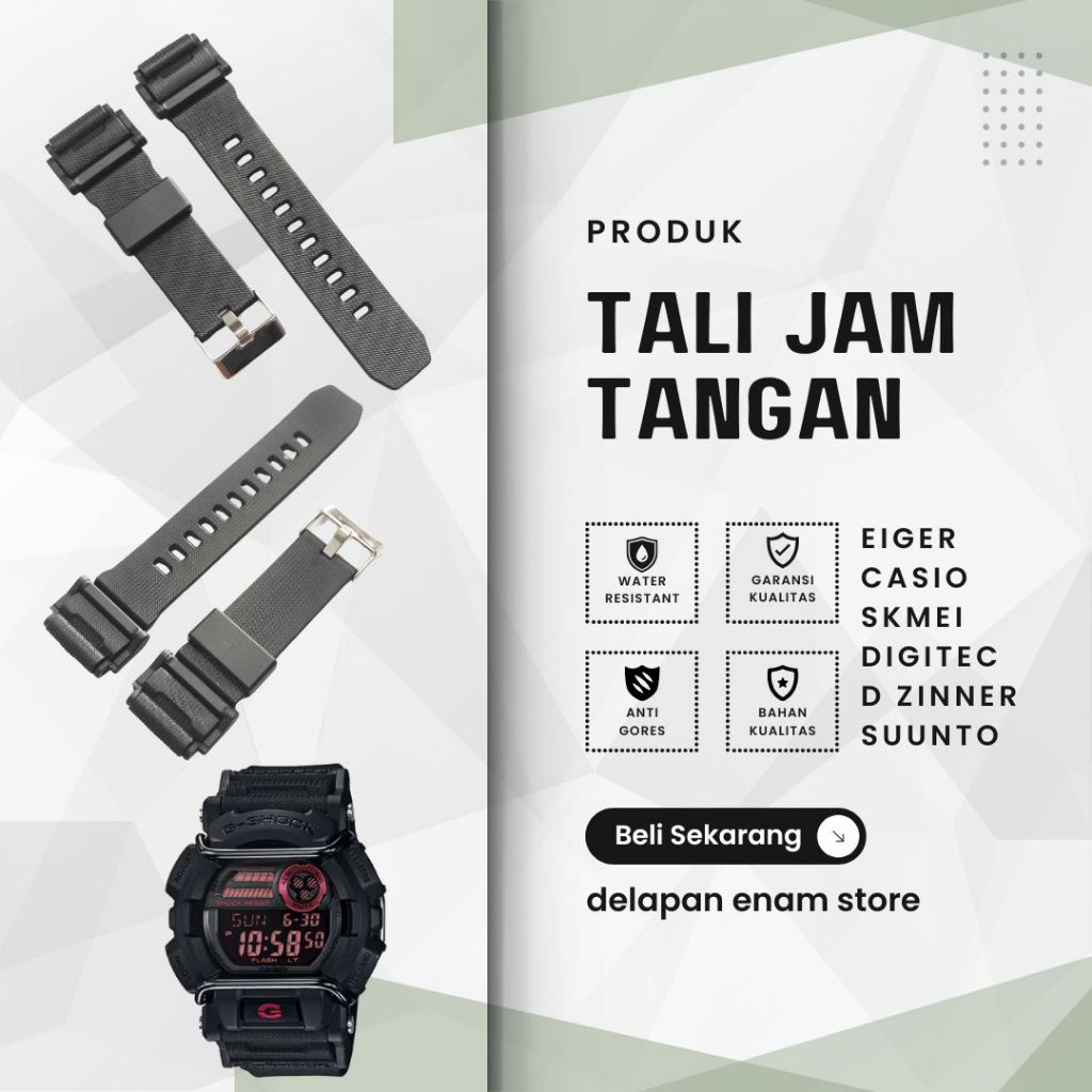 Strap Tali Jam Tangan Casio G Shock Gd400 Gd-400 GD 400