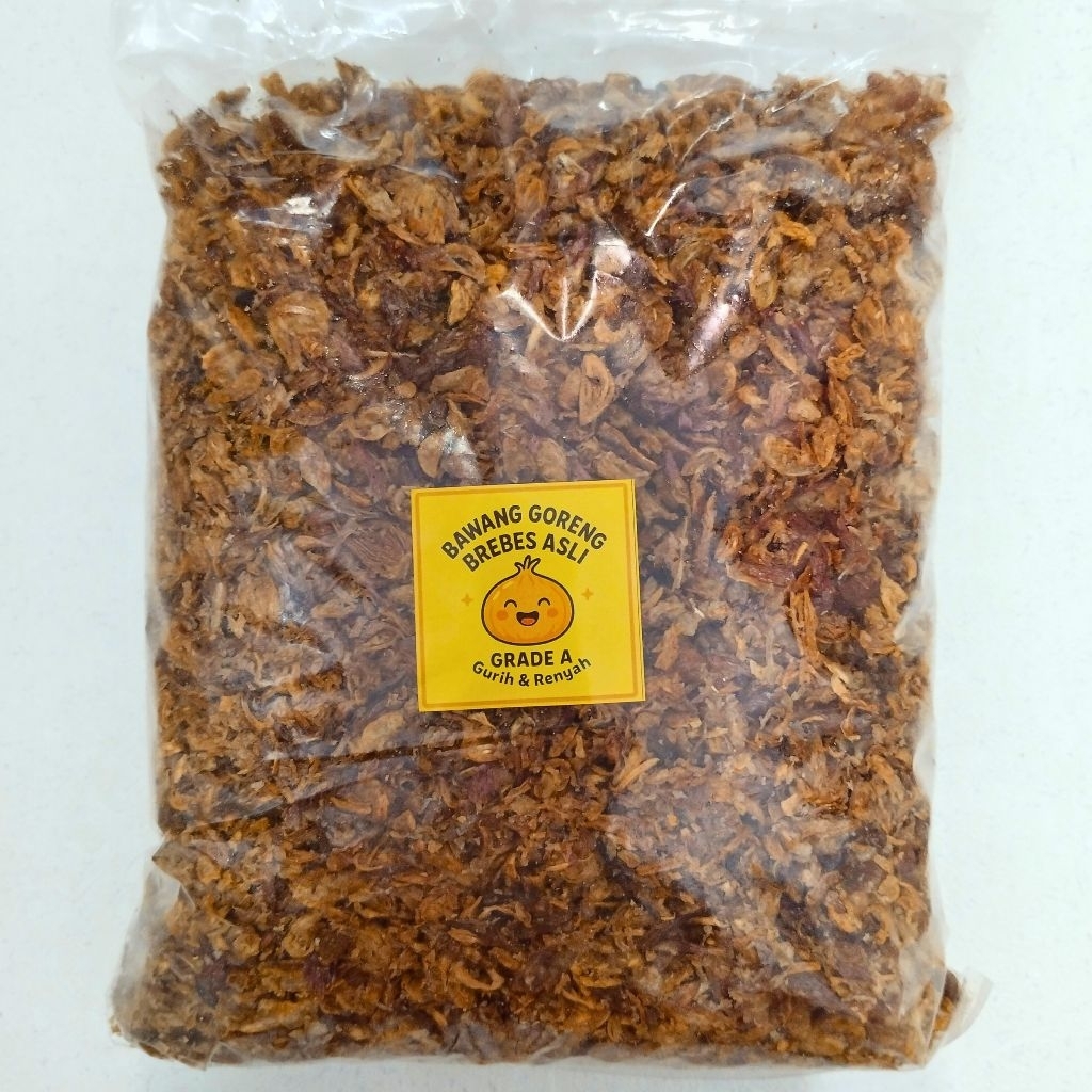 

Bawang Goreng Asli Brebes Grade A 1kg
