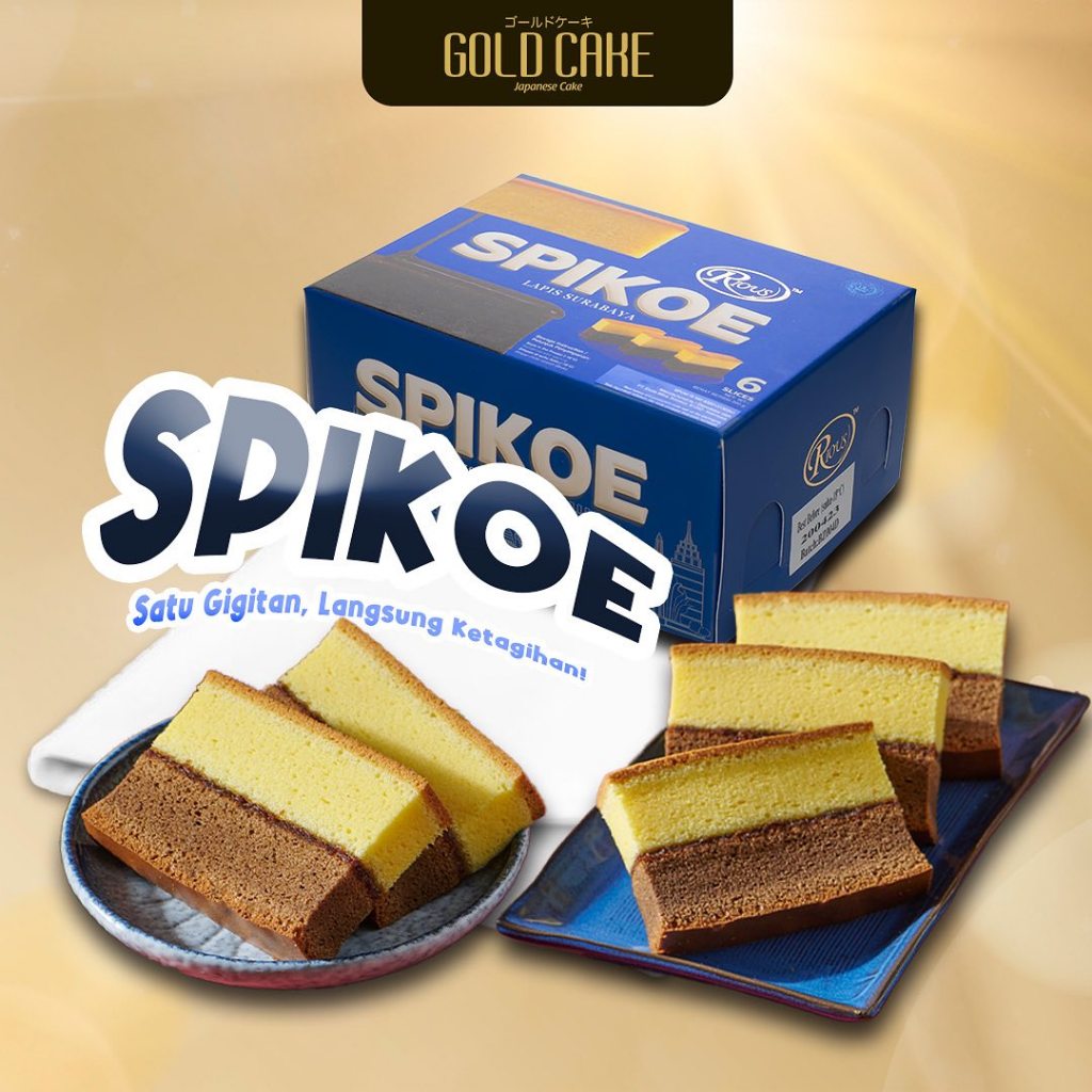 

RIOUS Spikoe Spiku Kue Lapis Surabaya 200g 6 Slice Oleh-Oleh - Kheiza Frozen Snack
