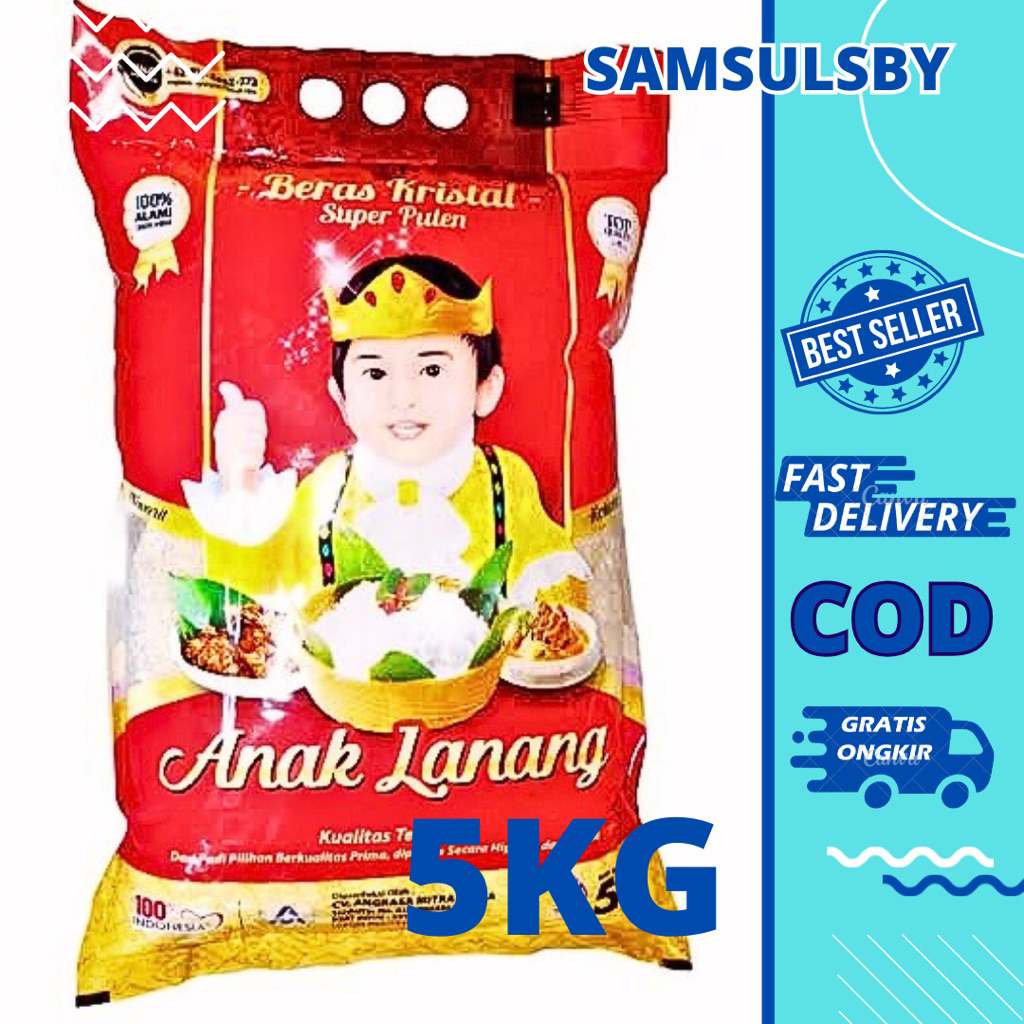 

Beras cap ANAK LANANG kemasan 5kg