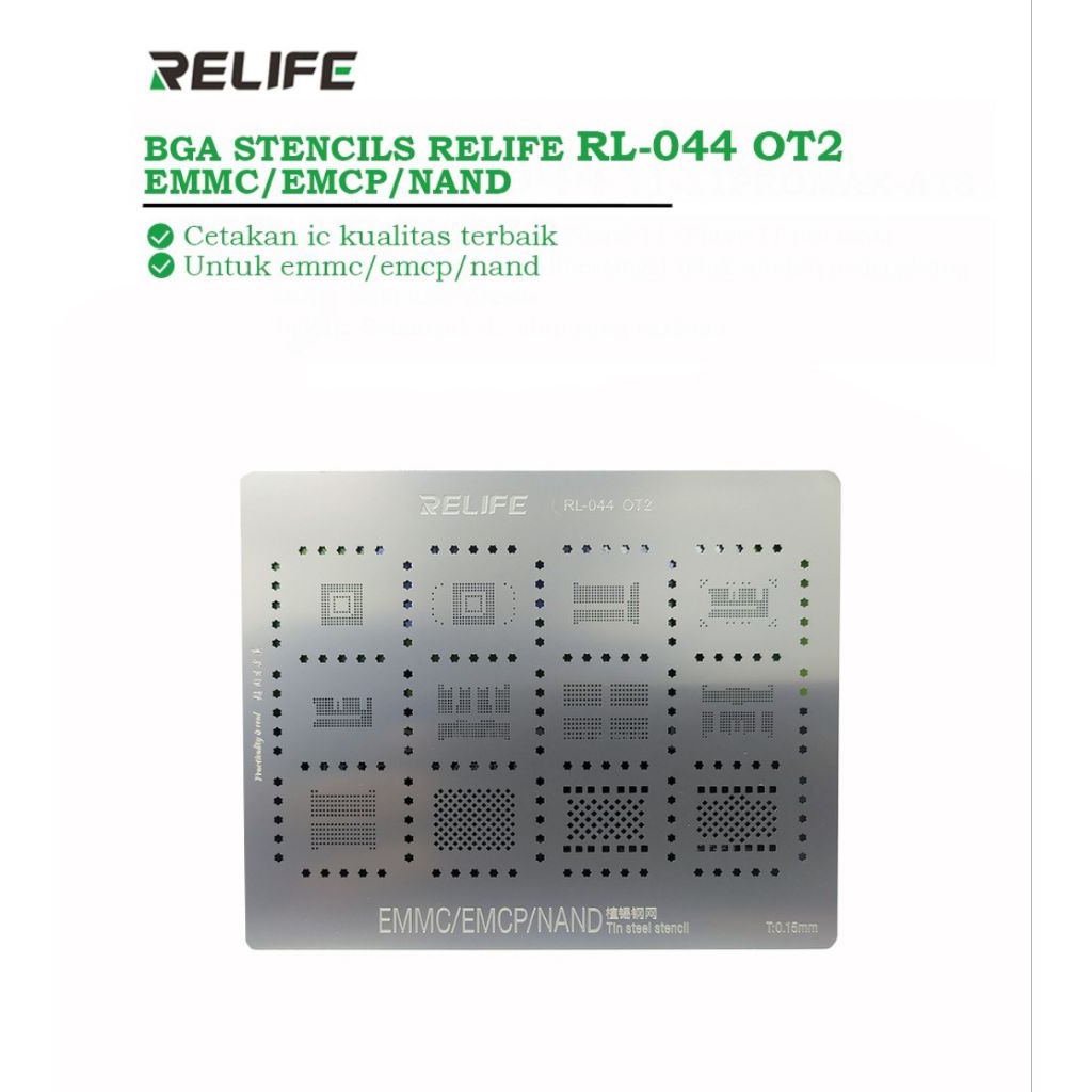 CETAKAN IC RELIFE RL044 OT2 (NAND,EMMC,EMCP)