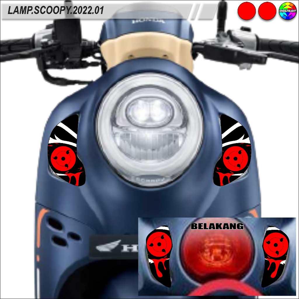 STICKER VARIASI LAMPU ALIS MOTOR SCOOPY 2022 01